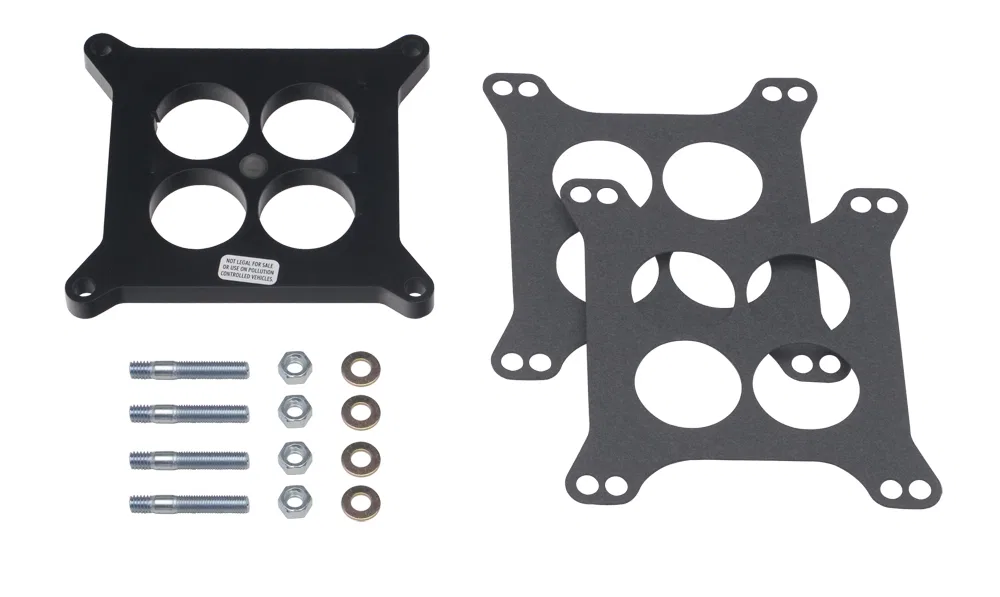 2370 – TRANSDAPT Carburetor Spacer, For Use With Holley 4 Barrel Ported Style 1/2 Inch Thick Plastic Phenolic